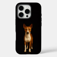 Black 4 Luxe iPhone 16 Pro, Classy Basenji Dog