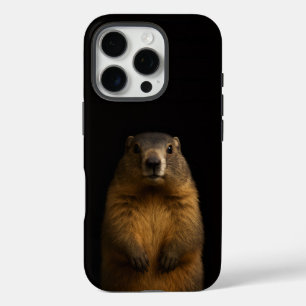 Black 4 Luxe iPhone 16 Pro, Fluffy Marmot iPhone 16 Pro Case