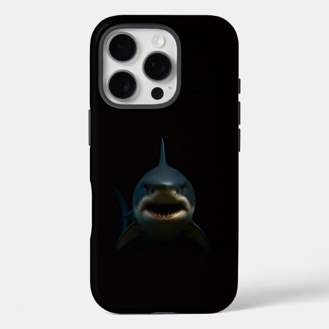 Black 4 Luxe iPhone 16 Pro, Great White Shark Case-Mate iPhone Case (Back)