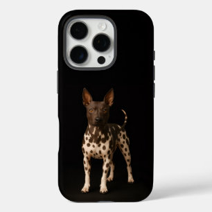 Black 4 Luxe iPhone 16 Pro, Hairless Terrier Dog iPhone 16 Pro Case