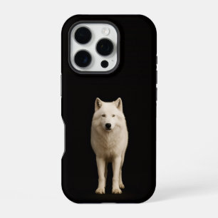 Black 4 Luxe iPhone 16 Pro, Ivory Arctic Wolf Pro Case