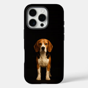 Black 4 Luxe iPhone 16 Pro, Kind Beagle iPhone 16 Pro Case