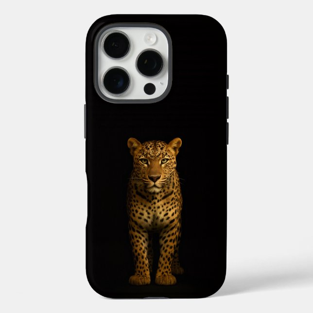 Black 4 Luxe iPhone 16 Pro, Majestic Leopard Case-Mate iPhone Case (Back)