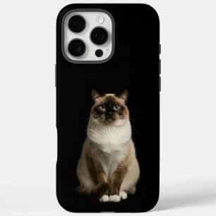 Black 4 Luxe iPhone 16 Pro Max, Birmanese Cat iPhone 16 Pro Max Case