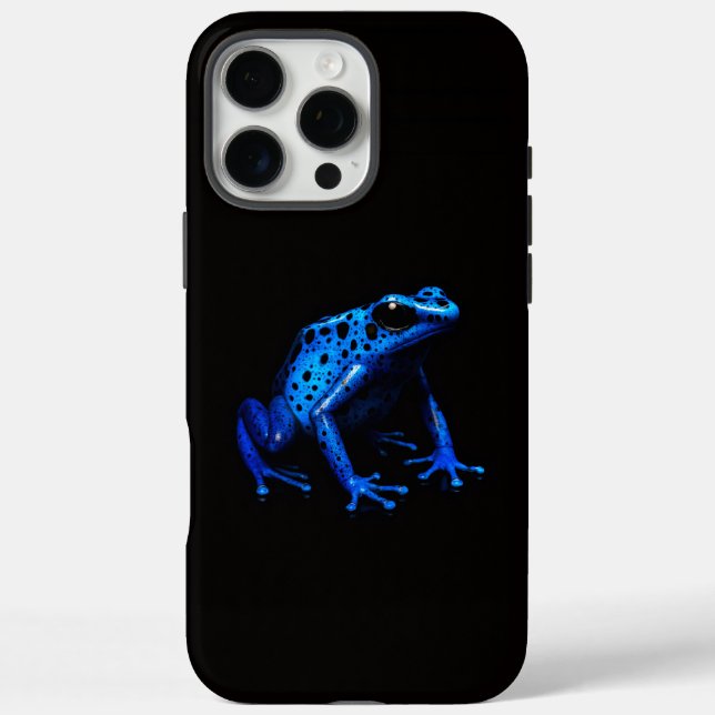 Black 4 Luxe iPhone 16 Pro Max, Blue Frog Case-Mate iPhone Case (Back)