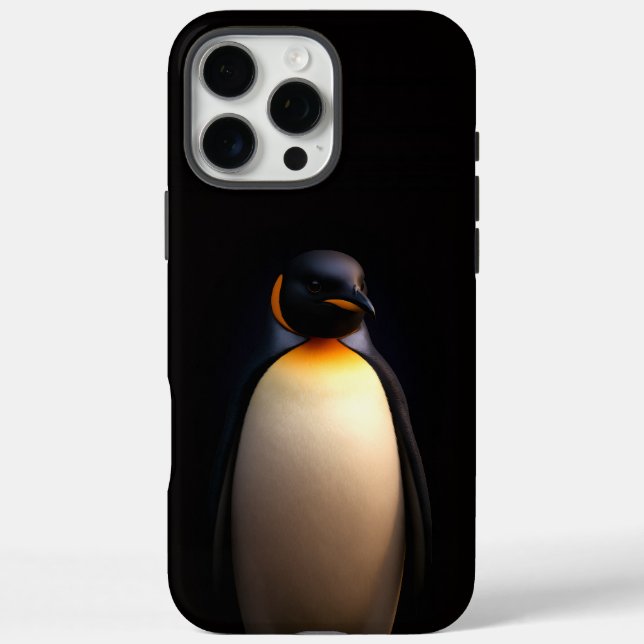 Black 4 Luxe iPhone 16 Pro Max, Emperor Penguin Case-Mate iPhone Case (Back)