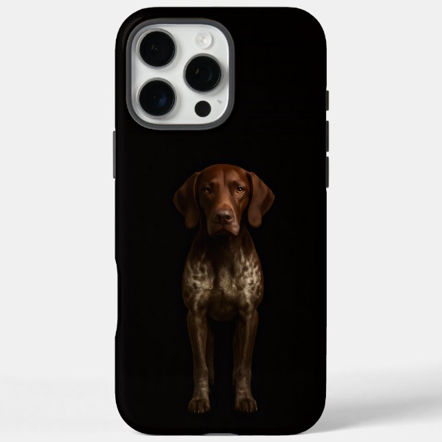 Black 4 Luxe iPhone 16 Pro Max, German Pointer Dog Case-Mate iPhone Case (Back)