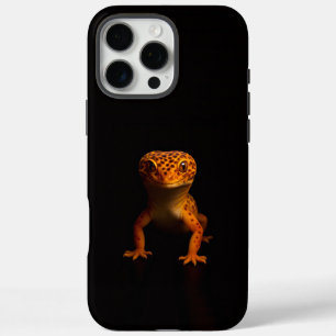 Black 4 Luxe iPhone 16 Pro Max, Leopard Gecko iPhone 16 Pro Max Case