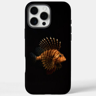Black 4 Luxe iPhone 16 Pro Max, Red Lionfish iPhone 16 Pro Max Case