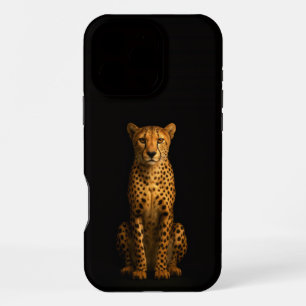 Black 4 Luxe iPhone 16 Pro Max, Sleek Cheetah Max Case