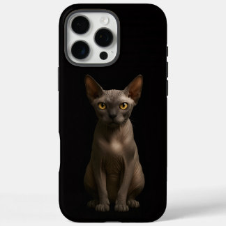 Black 4 Luxe iPhone 16 Pro Max, Sphynx Cat Max Case