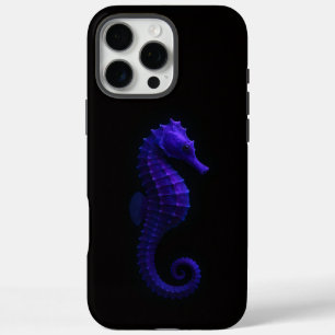 Black 4 Luxe iPhone 16 Pro Max , Violet Seahorse iPhone 16 Pro Max Case