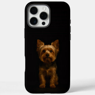 Black 4 Luxe iPhone 16 Pro Max, Yorkshire Terrier iPhone 16 Pro Max Case