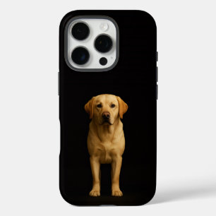 Black 4 Luxe iPhone 16 Pro, Minimalist Labrador Pro Case