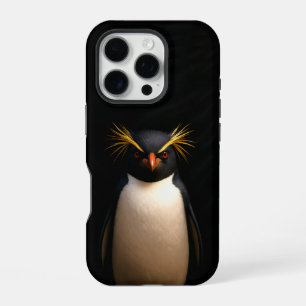 Black 4 Luxe iPhone 16 Pro, Rockhopper Penguin Pro Case