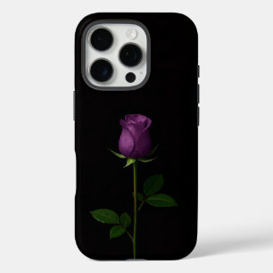 Black 4 Luxe iPhone 16 Pro, Royal Violet Rose Pro Case