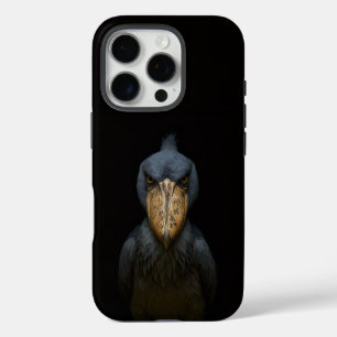 Black 4 Luxe iPhone 16 Pro, Shoebill Bird Pro Case