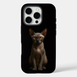 Black 4 Luxe iPhone 16 Pro, Sphynx Cat Pro Case