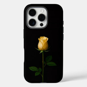 Black 4 Luxe iPhone 16 Pro, Sunlit Yellow Rose Pro Case