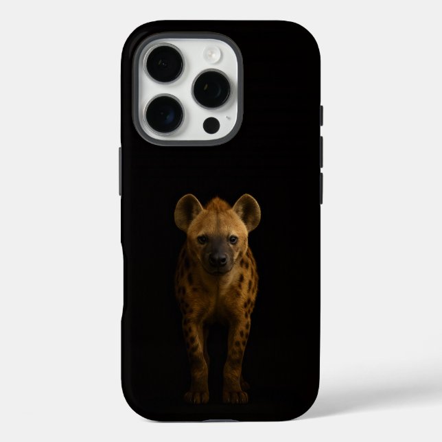 Black 4 Luxe iPhone 16 Pro, Wild Spotted Hyena Case-Mate iPhone Case (Back)