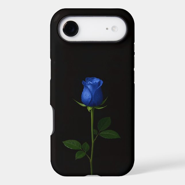 Black 4 Luxe iPhone 17 Air, Midnight Blue Rose (Back)