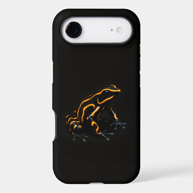 Black 4 Luxe iPhone 17 Air, Orange Black Frog (Back)