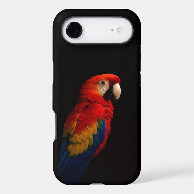 Black 4 Luxe iPhone 17 Air, Scarlet Parrot (Back)