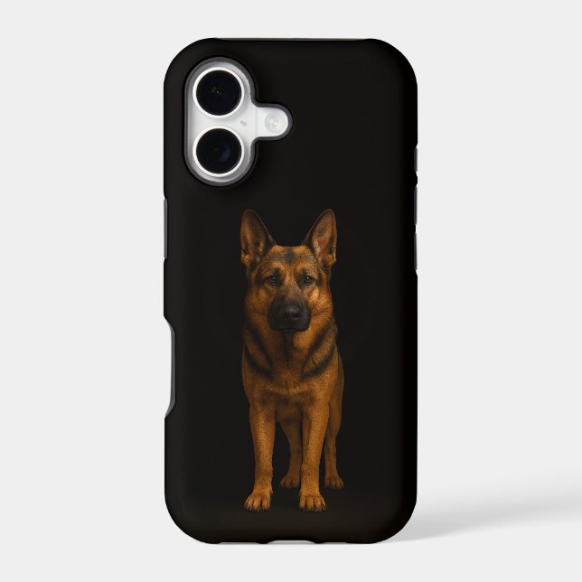 Black 4 Luxe iPhone 17 Mate, German Shepherd Dog (Back)