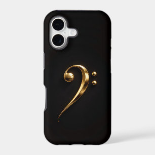 Black 4 Luxe iPhone 17 Mate, Golden Bass Clef