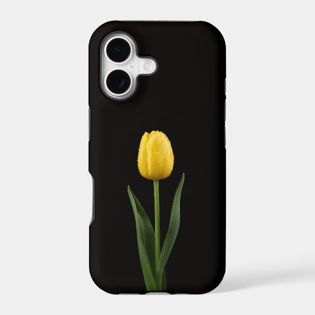 Black 4 Luxe iPhone 17 Mate, Golden Yellow Tulip (Back)
