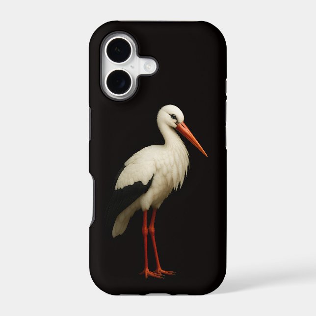 Black 4 Luxe iPhone 17 Mate, Graceful Stork (Back)