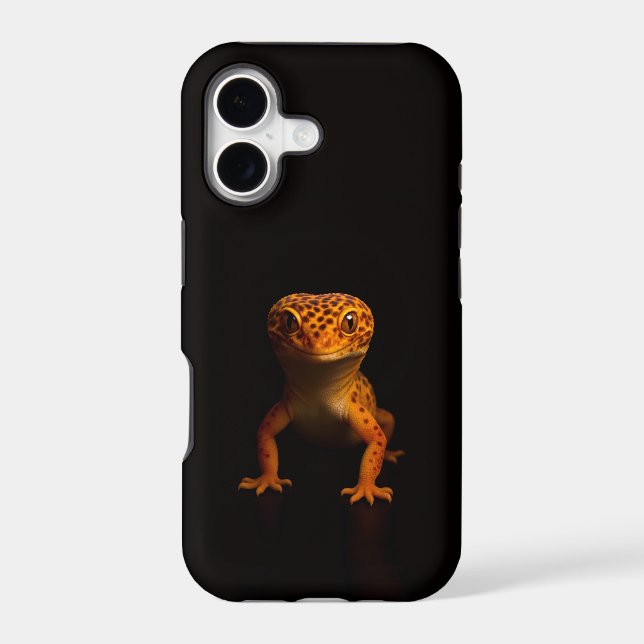 Black 4 Luxe iPhone 17 Mate, Leopard Gecko Lizard (Back)