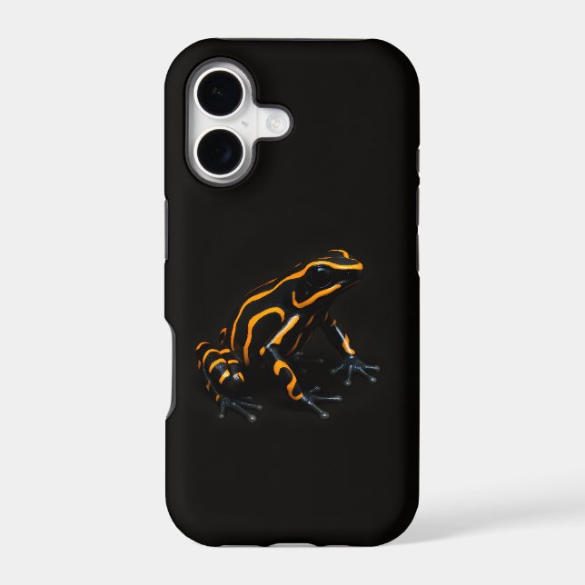Black 4 Luxe iPhone 17 Mate, Orange Black Frog (Back)