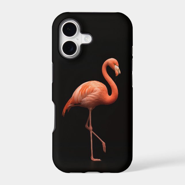 Black 4 Luxe iPhone 17 Mate, Pink Flamingo (Back)