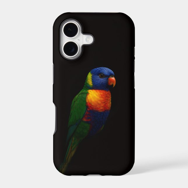 Black 4 Luxe iPhone 17 Mate, Rainbow Lorikeet (Back)