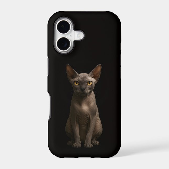 Black 4 Luxe iPhone 17 Mate Sphynx Cat (Back)