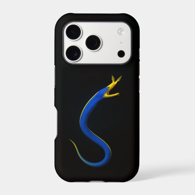 Black 4 Luxe iPhone 17 Pro, Blue Ribbon Eel (Back)