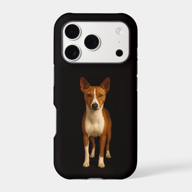 Black 4 Luxe iPhone 17 Pro, Classy Basenji Dog (Back)