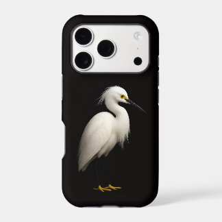 Black 4 Luxe iPhone 17 Pro, Elegant Snow Egret