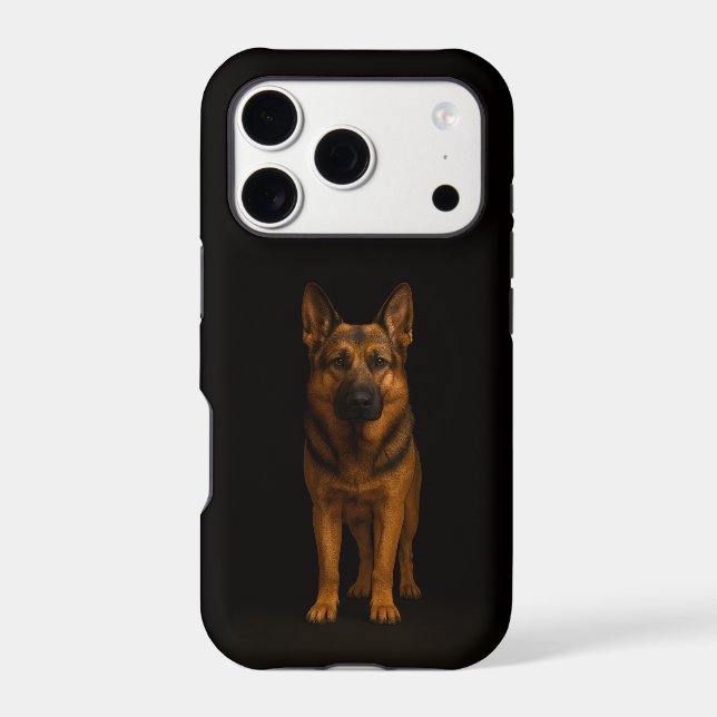 Black 4 Luxe iPhone 17 Pro, German Shepherd Dog (Back)