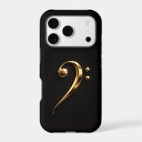 Black 4 Luxe iPhone 17 Pro, Golden Bass Clef