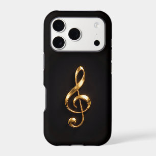 Black 4 Luxe iPhone 17 Pro, Golden Treble Clef