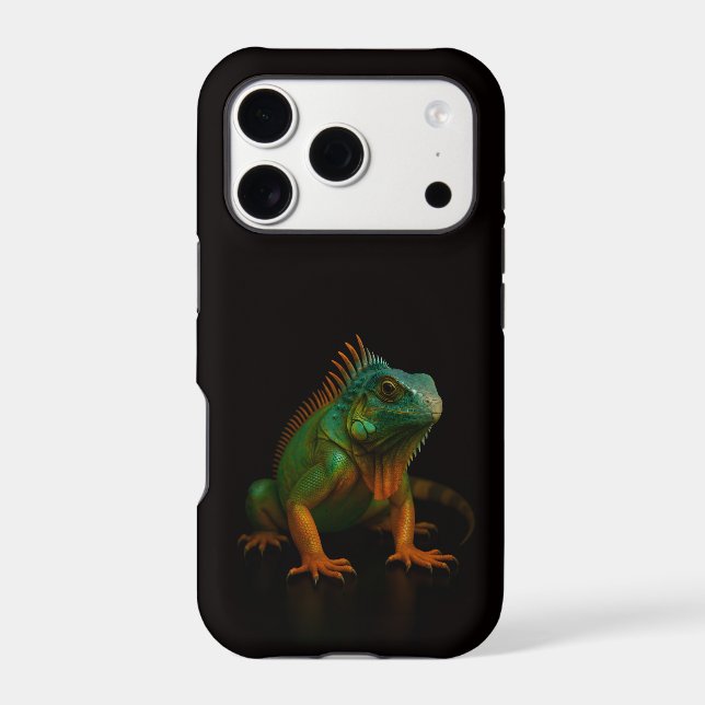 Black 4 Luxe iPhone 17 Pro, Green Iguana (Back)