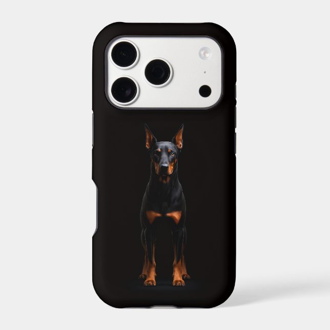 Black 4 Luxe iPhone 17 Pro, Guardian Doberman (Back)