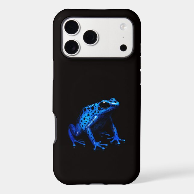 Black 4 Luxe iPhone 17 Pro Max Blue Electric Frog (Back)