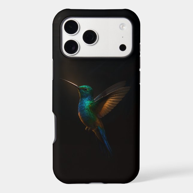 Black 4 Luxe iPhone 17 Pro Max Hummingbird flying (Back)