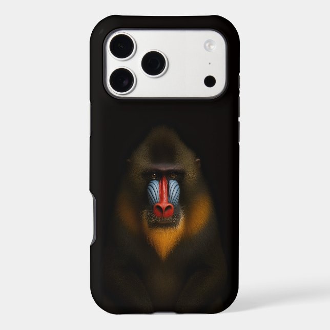 Black 4 Luxe iPhone 17 Pro Max Mandrill Monkey (Back)
