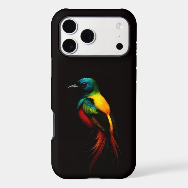 Black 4 Luxe iPhone 17 Pro Max Rainbow Bird (Back)