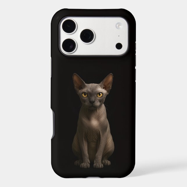 Black 4 Luxe iPhone 17 Pro Max Sphynx Cat (Back)