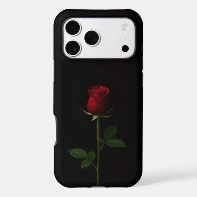 Black 4 Luxe iPhone 17 Pro Max, Velvet Red Rose (Back)